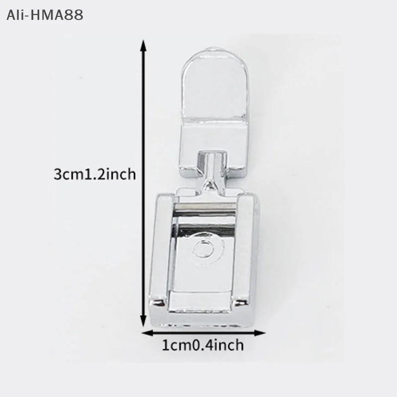 HMA88-Zipper Sewing Machine Presser Foot Left Right Narrow Foot Compatible With Low Shank Snap On Sewing Accessories
