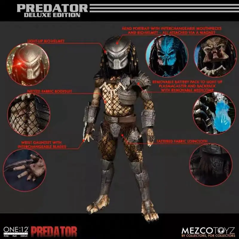 mezcoone:12collective プレデター Amazon.com: Mezco Toys Predator 'One12' Deluxe Edition
