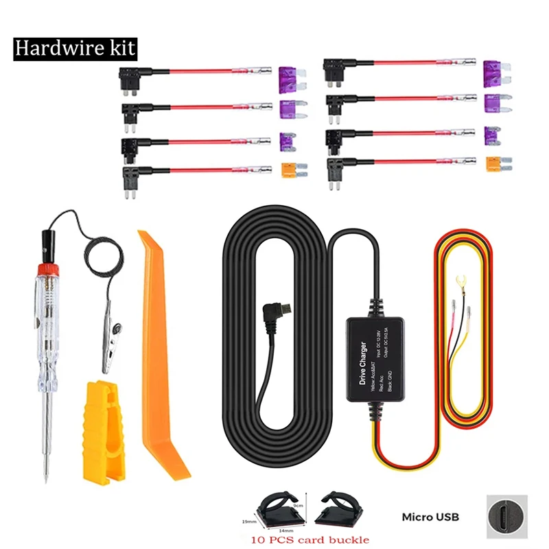 for 70mai Hardwire Kit Micro USB for 70mai 4K A800S A500S S500 D06