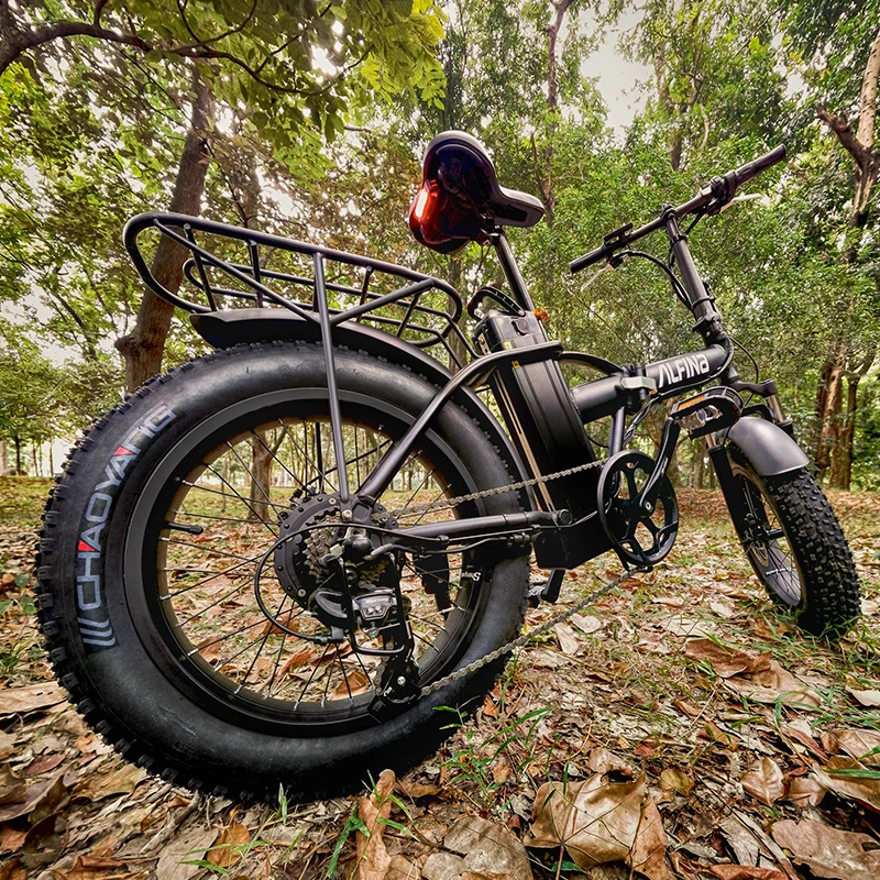 ALFINA FX-20 500W motor smart electric mountain bike 48V15AH 40km/h foldable 20 inch 4.0 fat tire ebike electric bike 5