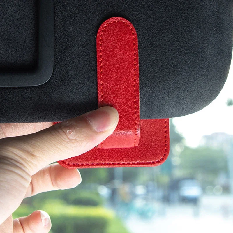 자동차 안경 클립 선글라스 클립, 인테리어 자동차 안경 케이스, 자동차 선바이저 안경 거치대, 안경 클립 거치대