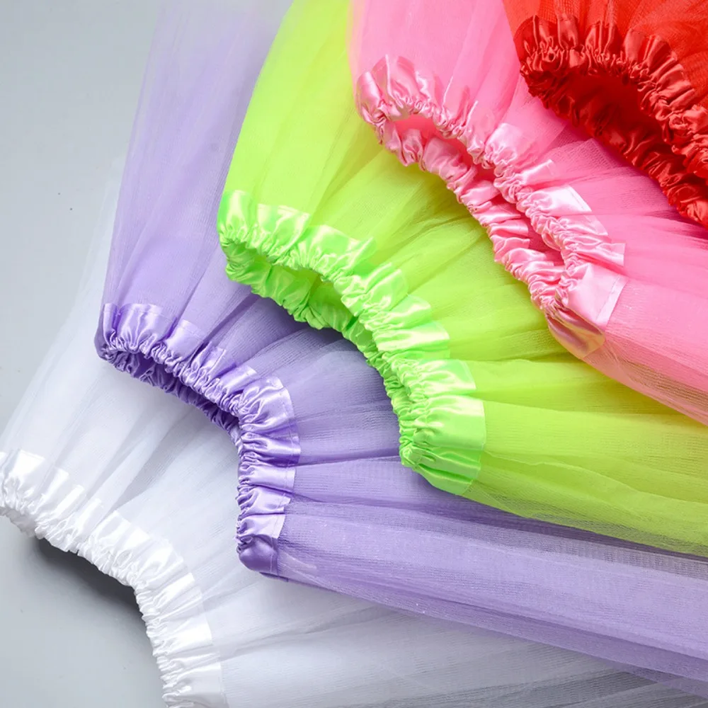 Children Skirts Baby Girls Mini Tutu Skirts Party Fluffy Tulle Dress Stage Pettiskirt Ballet Dancewear Clothing Accessories For 2-8Y
