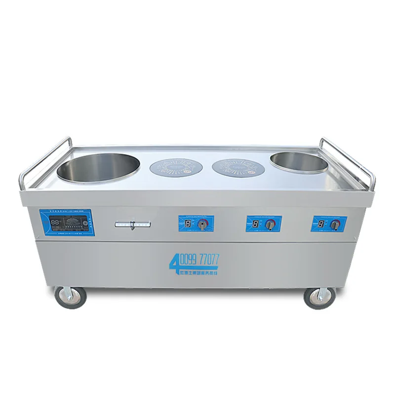 Electromagnetic Combination Stove Cooking,frying Cart Type Multi-functional Open File Breakfast Combination Electric Stove - Image 5