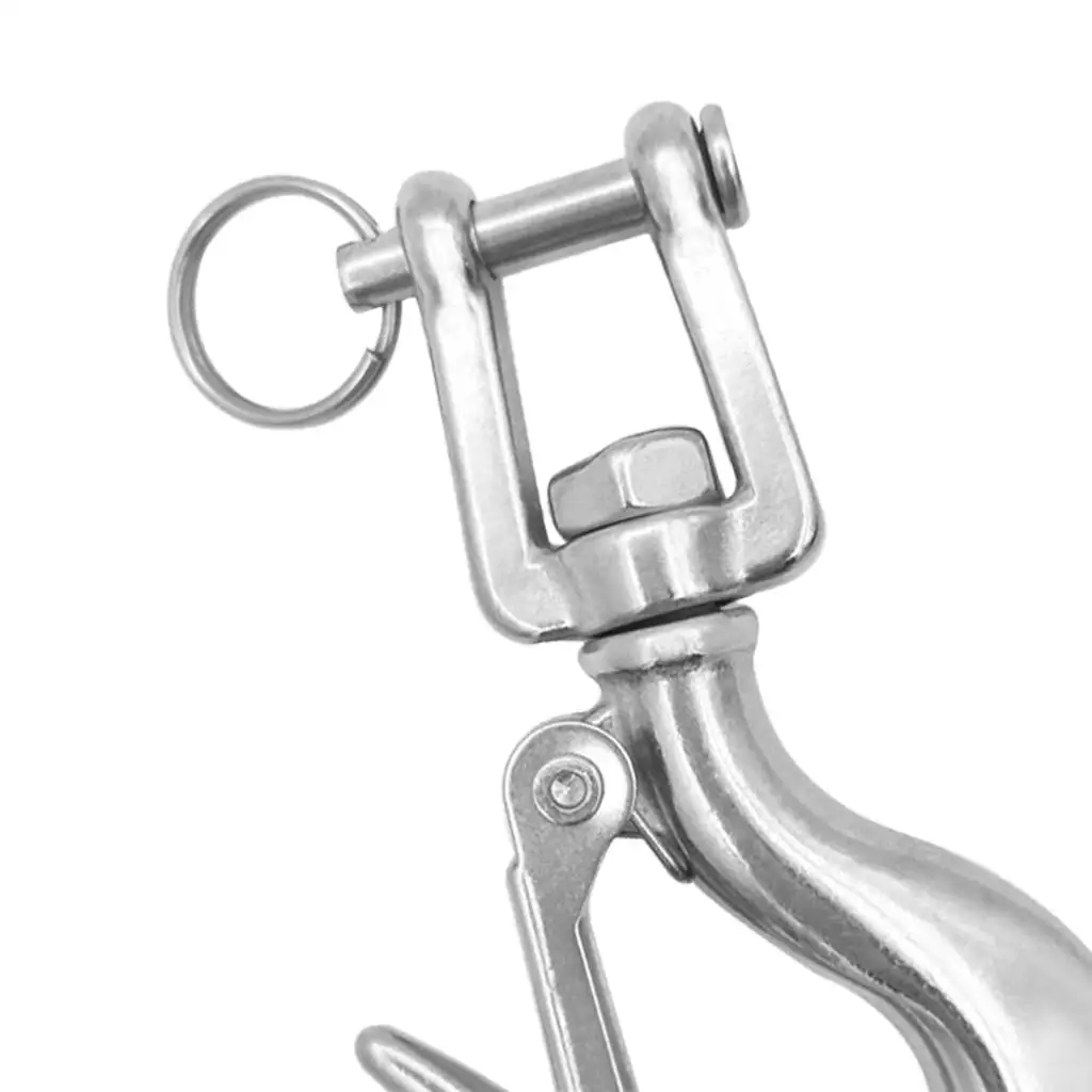 Stainless Steel Clevis Hook for Winch Rope with Traction Strap