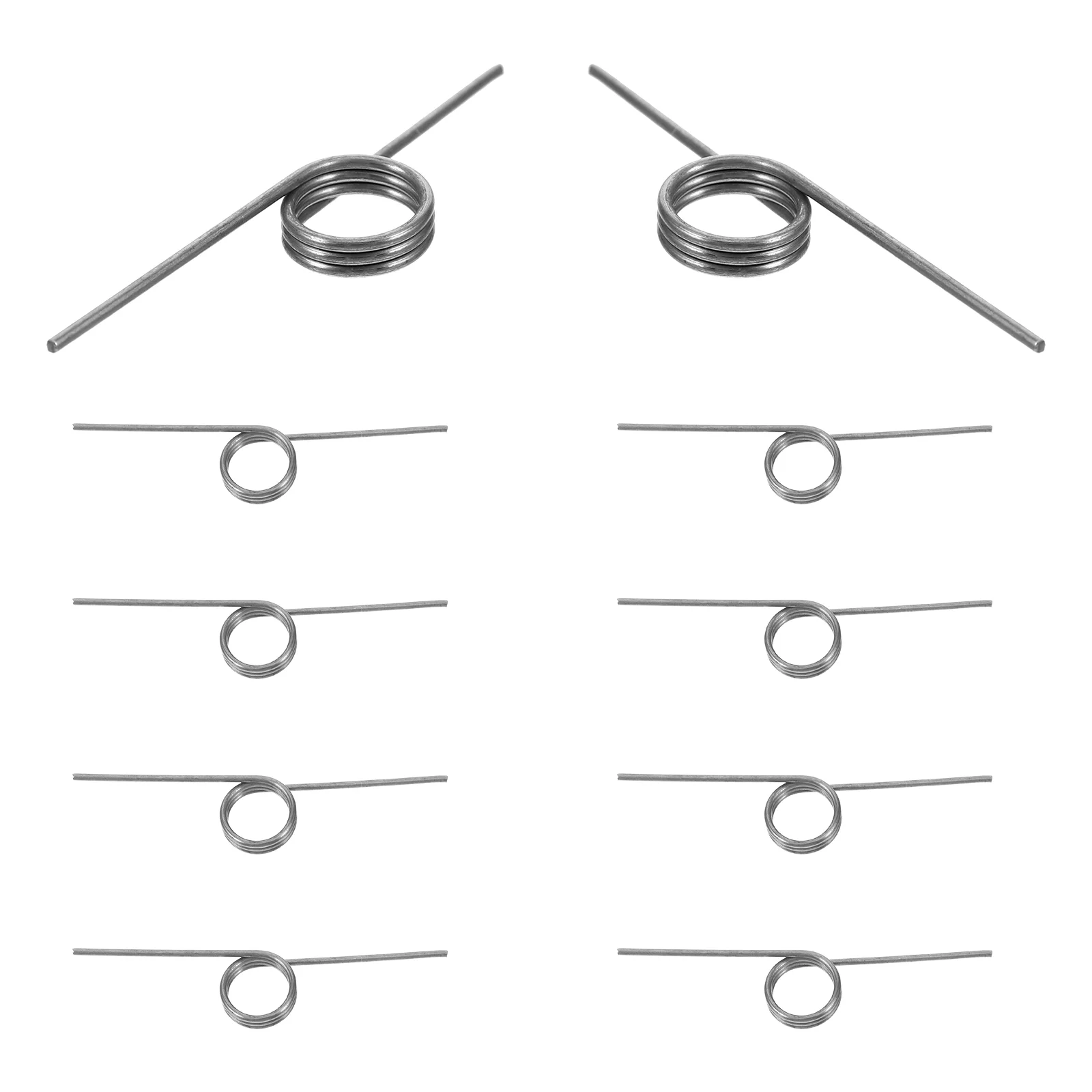 

10 Pcs Trash Can Accessories Torsional Spring Metal Parts Bucket Lid Stainless Steel for Repair