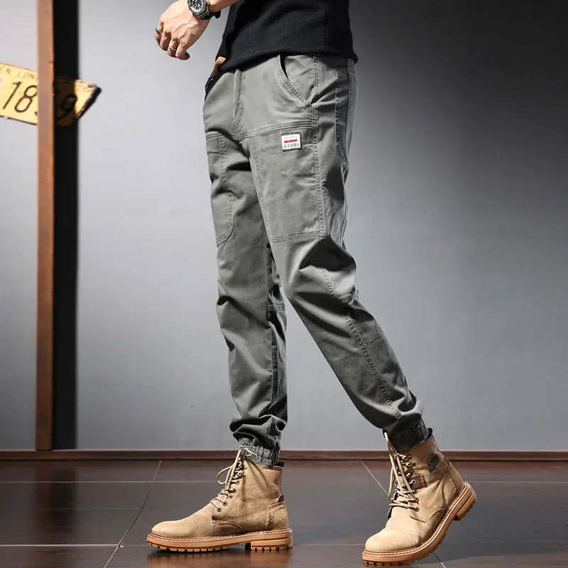 Fashion Designer Men Jeans Loose Fit Big Pocket Casual Cargo Pants Hombre Streetwear Hip Hop Joggers Men Wide Leg Haren Trousers