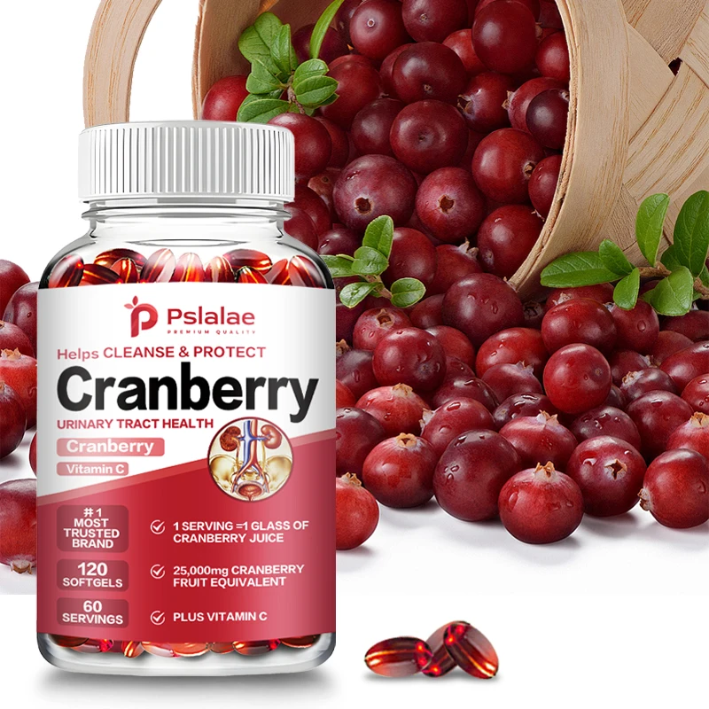 

Cranberry Supplements - Support Urinary and Bladder Health, Urinary Tract Health Capsules