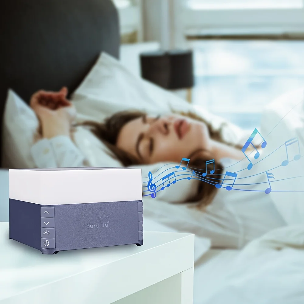 White Noise Machine with 39 Soothing Sounds & Breathing Night Light, Sleep Therapy for Adults/Babies, Portable Sound Machine 3