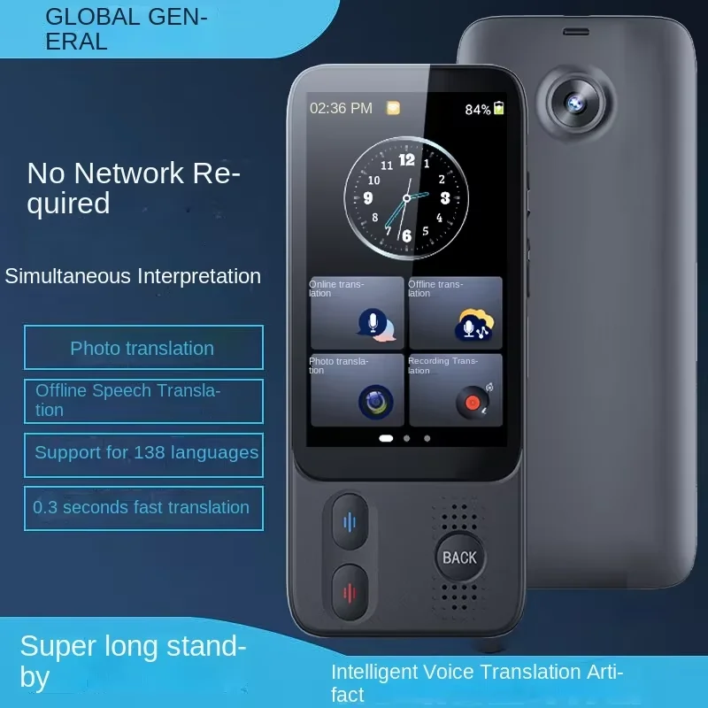 S10 Instant Voice Translator Portable 138 Language Smart Translator Supports Voice Recording Photo Offline Translation