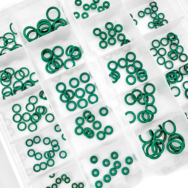 ชุดโอริง FKM สีเขียว วัสดุไวนิล ฟลูออรีน ยางทนความร้อนสูง ทนน้ำมัน สำหรับงานประปาและยานยนต์ 1