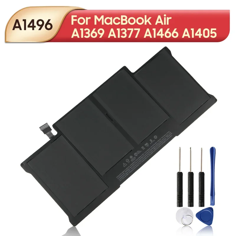 New Replacement Battery A1496 7150mAh For MacBook Air A1369  A1405 A1466 A1405  A1377 With Tools