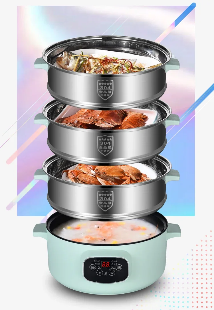 Description Picture 4 of item220V German Zdzsh Electric Food Steamers with 304 Stainless Steel Steam Pots and Timer, Perfect for Healthy Cooking