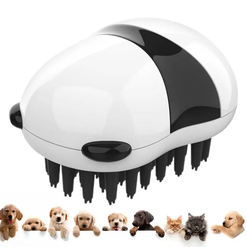 

Bath Brush for Dogs Panda Shaped Pet Hair Brush Dog Scrubber Pet Shower Grooming Massaging Washing Brush Non Slip Bathing