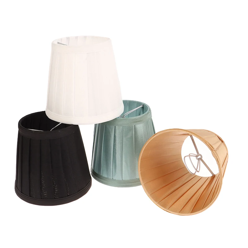 Dia 12CM Modern Style Chandelier Fabric Lamp Shade Clip On Mini Wall Lamp Shade Hotel Bedroom Bedside Floor Lamp Shell Cover