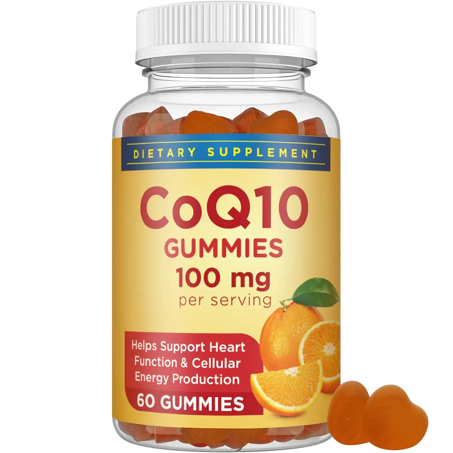 COQ10 Coenzyme Q10 gummies Health Provides Energy Vegetarian Ultra High Absorption