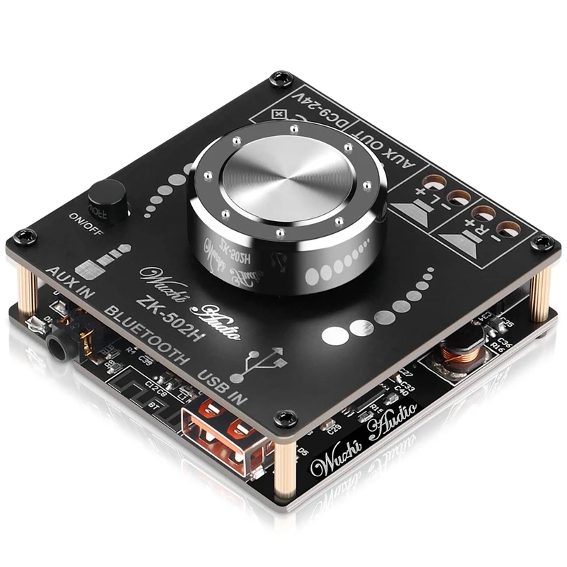 

Плата усилителя Bluetooth, Hi-Fi стерео 2.0 2X50W, модуль усилителя звука TPA3116D2, цифровой усилитель мощности Bluetooth 2,0