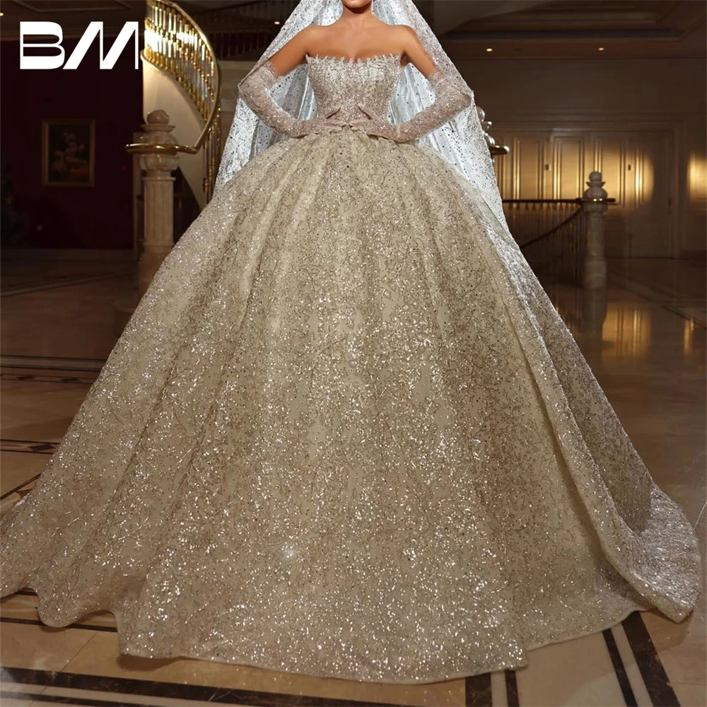 Glitter-Ballgown-Wedding-Dress-With-Luxury-Hand-sewn-Beads-and-Sequins ...