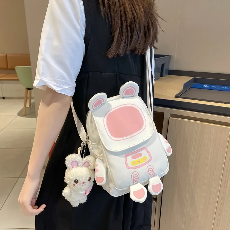 

Cute Rabbit Canvas Women Small Crossbody Bag Casual Student Girls Messenger Bags Vintage Ladies Phone Purse Handbag Shoulder Bag