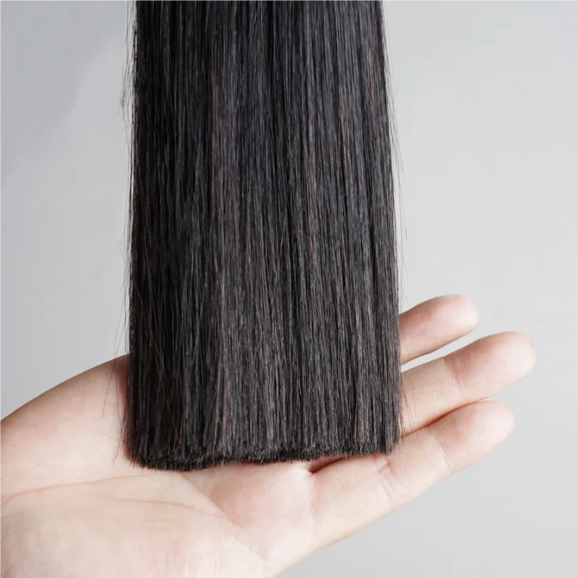 Human Hair Bundles 1 Bundle Super Double Drawn Straight 100% Human Hair 100g 10-26 inch Hair Extensions