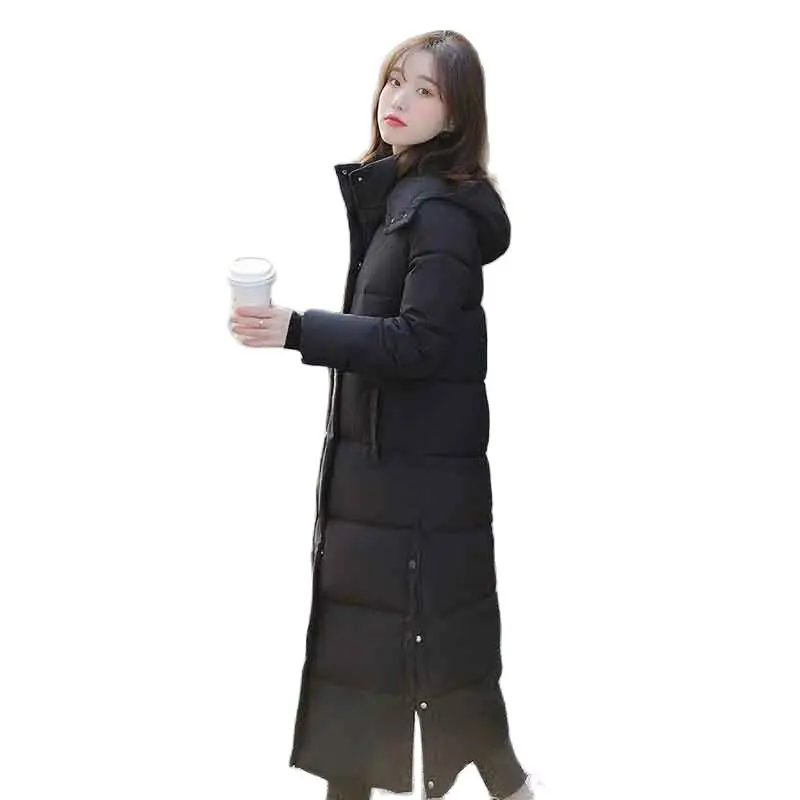 Cotton-padded Jacket Womens Tide Ins Autumn And Winter New Hooded Loose Korean Down Cotton-padded Jacket Women's Long Length Coa