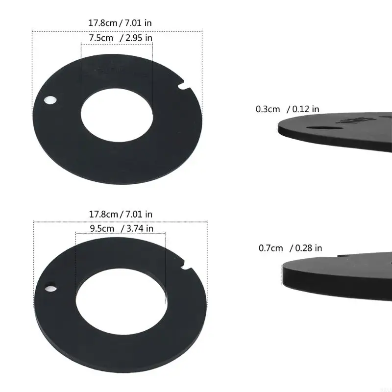 Silicone Seal Replacement Toilet Gasket Toilet Rings Replacement 385311462/385316140 Simple Installation for Toliet 3 95AA