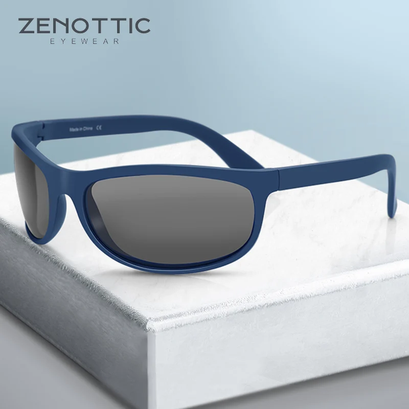 Zenottic spring tr90 polarisierte rad sonnenbrille männer ultraleichte sport brille fahren wander sonnenbrille uv400 shades