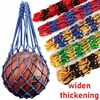 1P Ball Net Bag Basketball Tote Bag Youth Football Net Outdoor Sports Nylon Mesh Storage Ball Type Thickened Net Bag Ball Calcio
