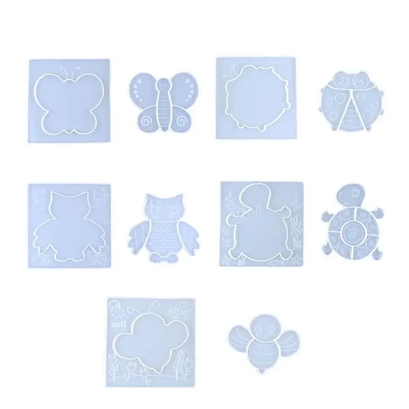 

Animals Silicone Mold Cartoon Epoxy Resin Mold DIY Puzzle for Toddler Kids Handcraft Making