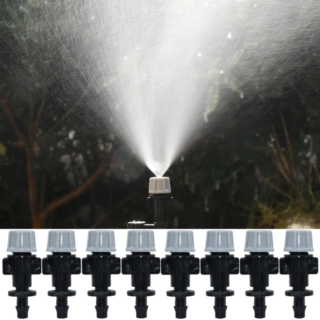 Kesla 20Db Mikrocsepp -Öntözés Maging Fúvóka -Kibocsátó Porlasztó Permetező És 4/7 Mm Szögesdrót 6 -Es Póló -Csatlakozó Sprinkler Üvegház