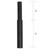 1Pieces Black Golf Club Carbon Fiber Extension Rods Kit Butt Extender Stick for Iron /Graphite Shaft Putter Golf Accessories 5