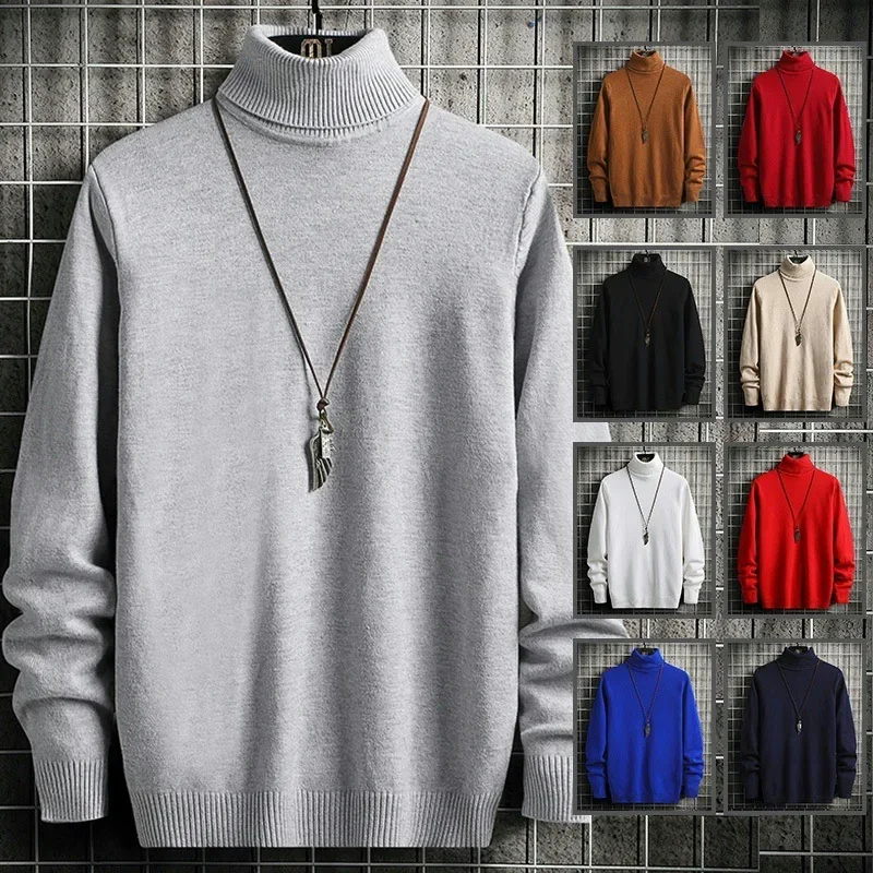 New Autumn/Winter Men's Fleece-Lined Loose-Fit Fashionable Long Sleeve Sweater Base Layer Versatile Motorcycle Rider Jacket