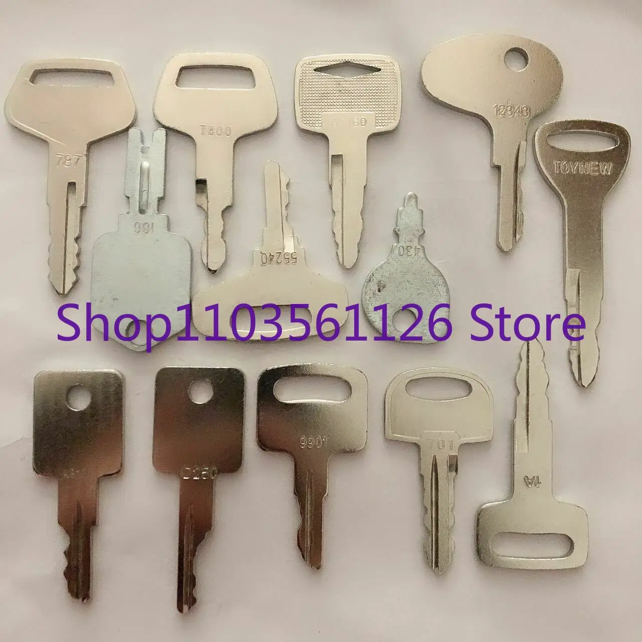 30 keys Construction Ignition/Heavy Equipment Key Set For Caterpillar Kubota Deere JCB For volvo C001 D200 787 52240 166 5P8500