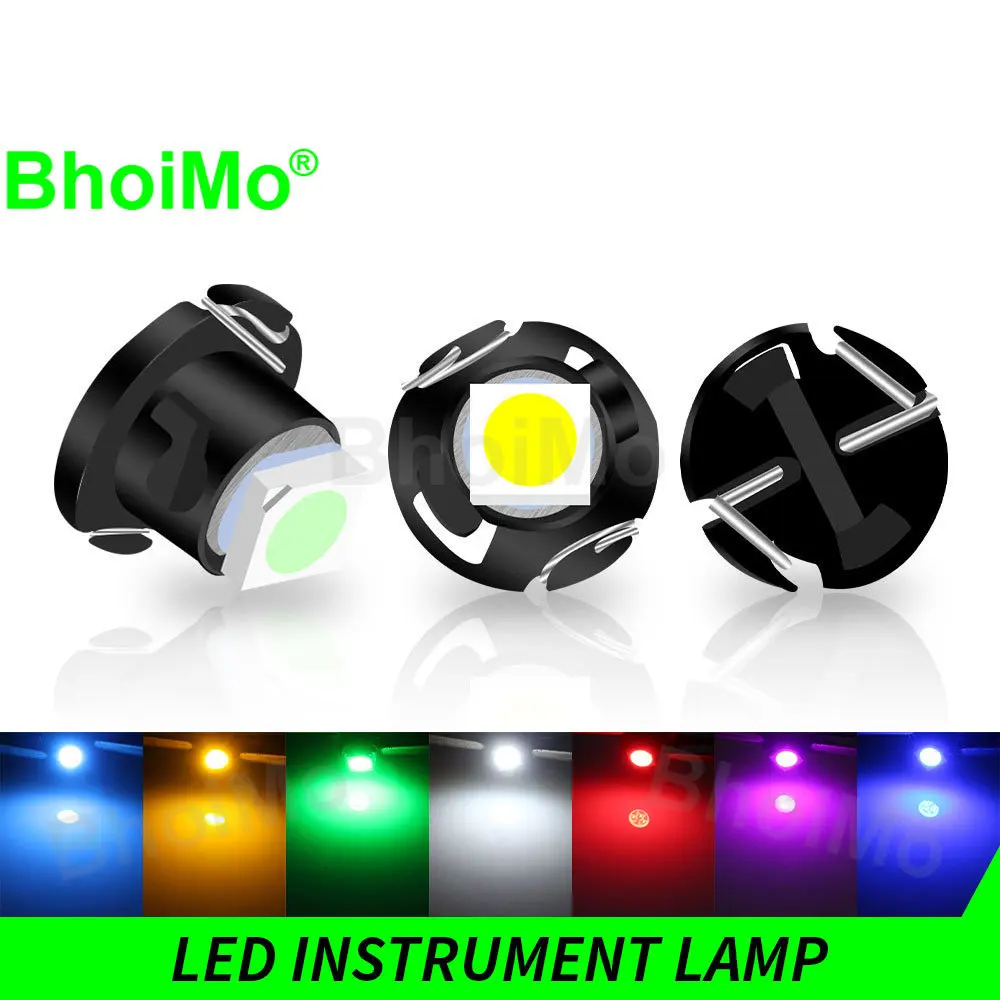 

BhoiMo 10x Led T3 T4.2 T4.7 Bulb Instrument Car Neo Wedge Switch Radio Warning Meter Dashboard Dash Indicator Panel Lamp Lights