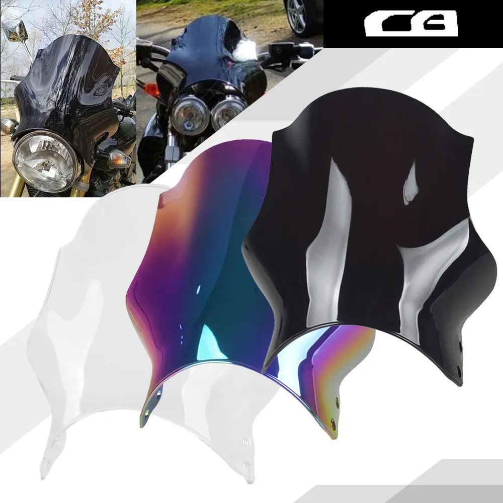 

Motorcycle Windscreen Windshield Deflector Protector Wind Screen For Honda CB400 CB600 CB750 CB900 CB919 CB250 Hornet All Years