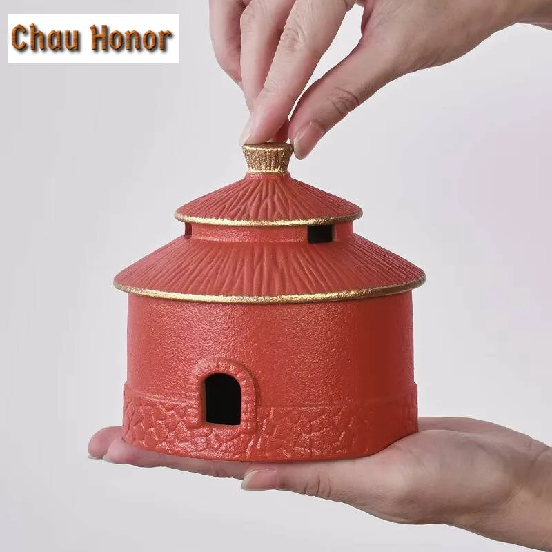 Creative Palace Art Incense Holder Zen Outline in Gold Stand for Incense Household Scented Aromatic Candles Tableware Collection