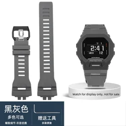 Enhanced Watchband Bracelet with Soft Silicone Strap - Black Waterproof Sports Design (Grey)
