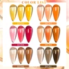 MEET ACROSS 7ml Vintage Amber Gel Polish Translucent Jelly Nail Gel Soak Off Uv Led Semi Permanent Manicure Nail Polish 4