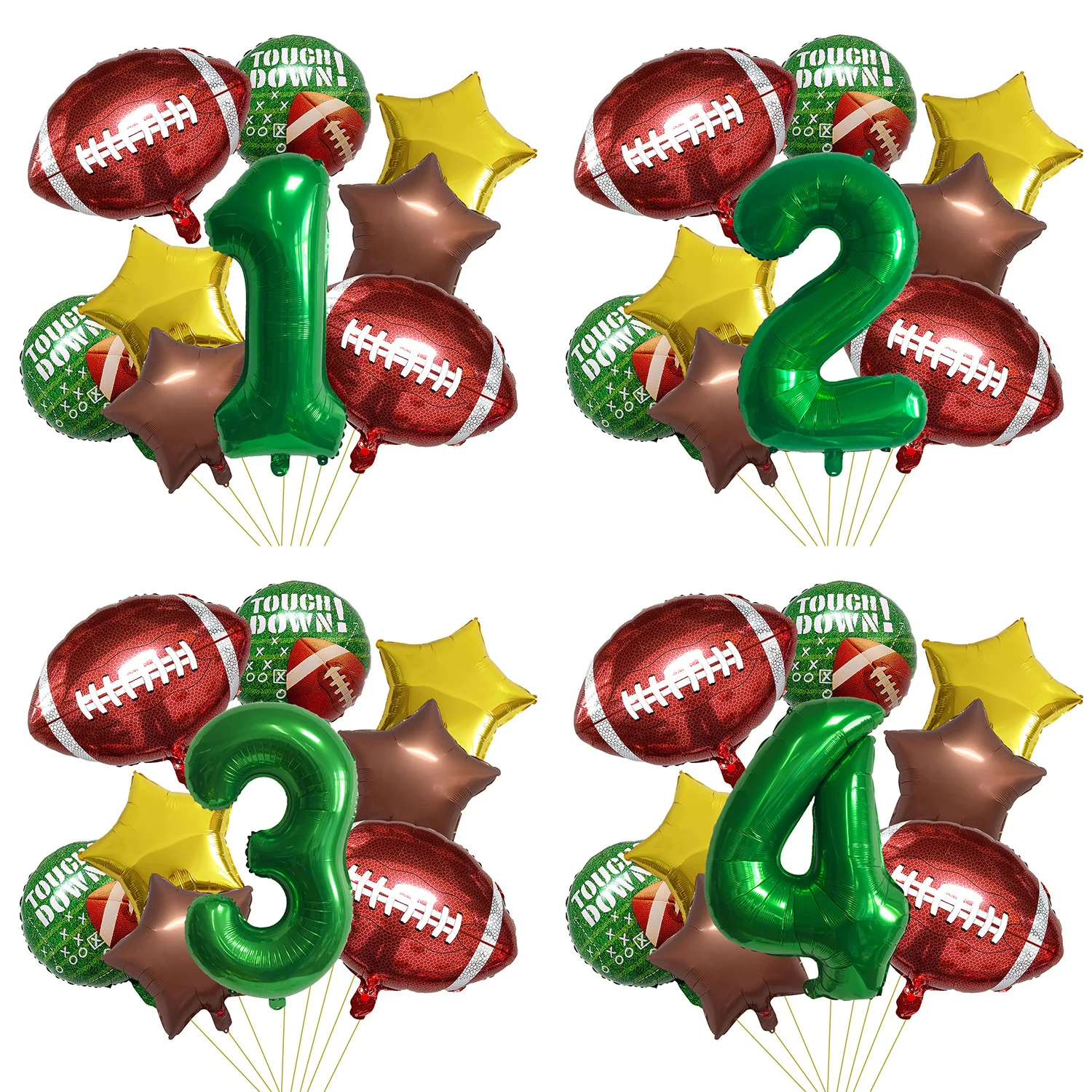 

Rugby Digital Balloon Set 32 inch 1 2 3 4 5 6 7 8 9 9 green digital balloon children birthday rugby decorative balloon wholesale