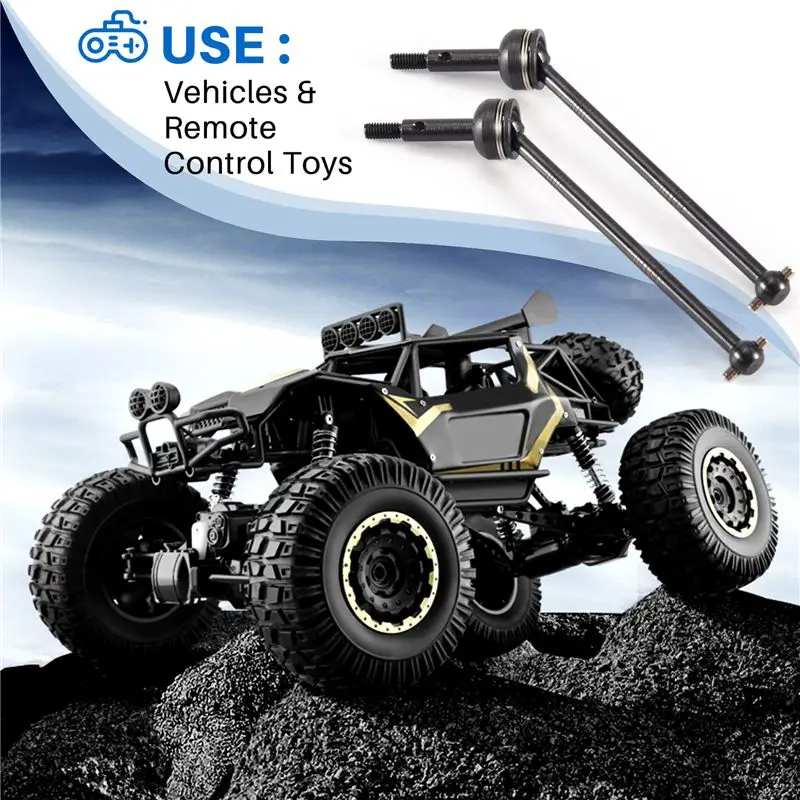 AED7-2Pcs Wltoys 144001 1/14 RC 자동차 업그레이드 부품 액세서리용 CVD 스틸 범용 드라이브 샤프트