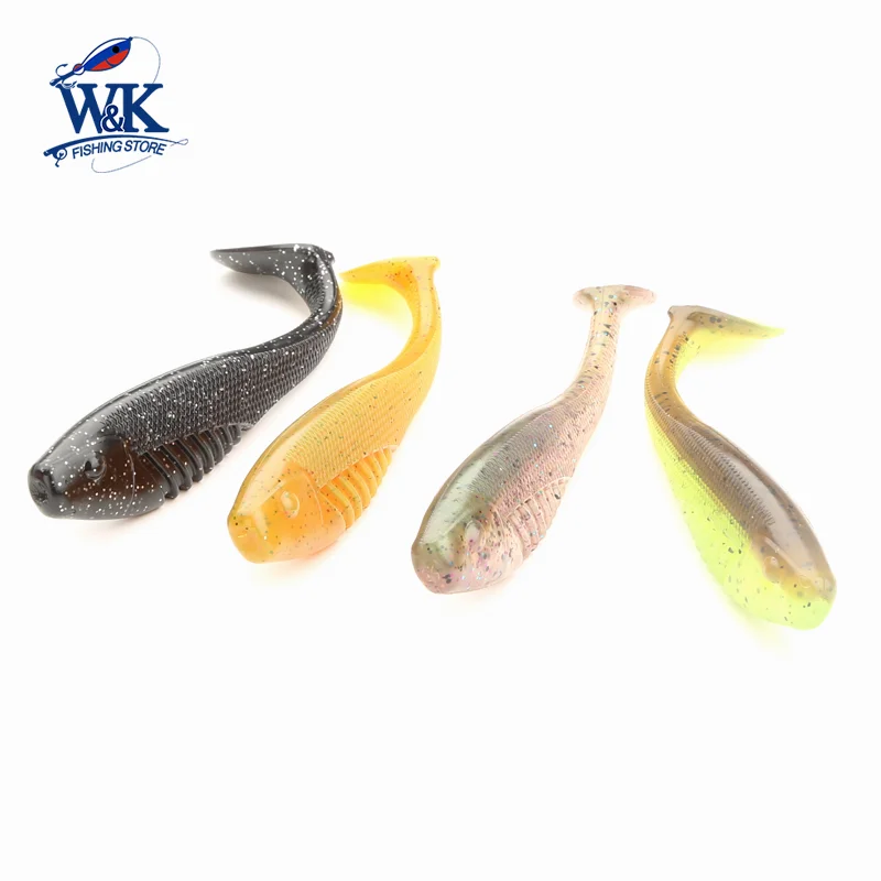 5 pcs Soft Baits at 10.5cm 10g Super Silicone Shad 4.1 inch