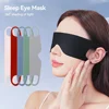 Concise Shading Sleep blindfold Sleep Mask Cotton Filled Sleeping Mask Travel Relax Sleeping Eye Mask Ear-hanging Type 1