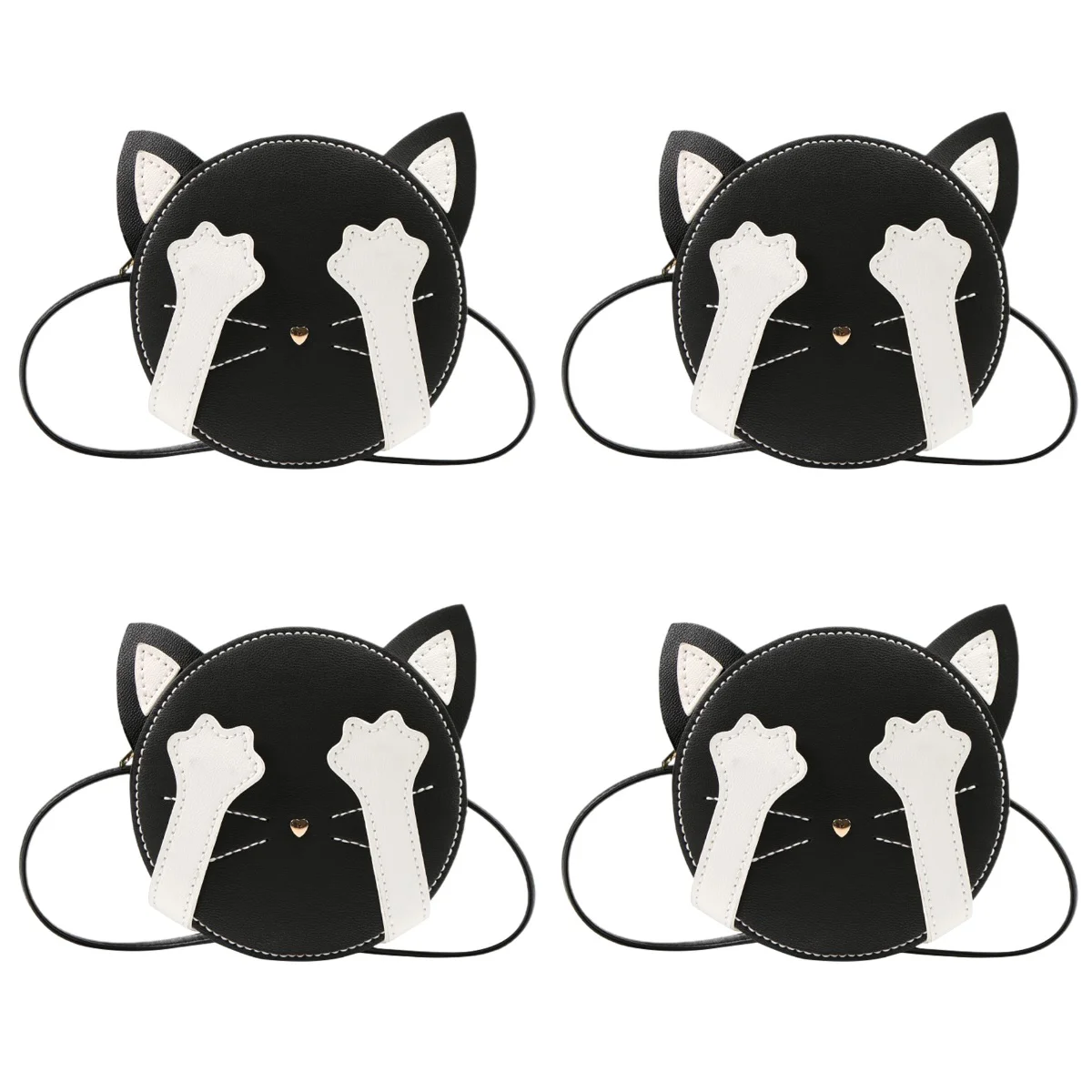 

4 Sets Small Bag DIY Material Accessory Mini Purse Girls Making Kit Backpack Chain Accessories Diagonal Span Crafts Supplies