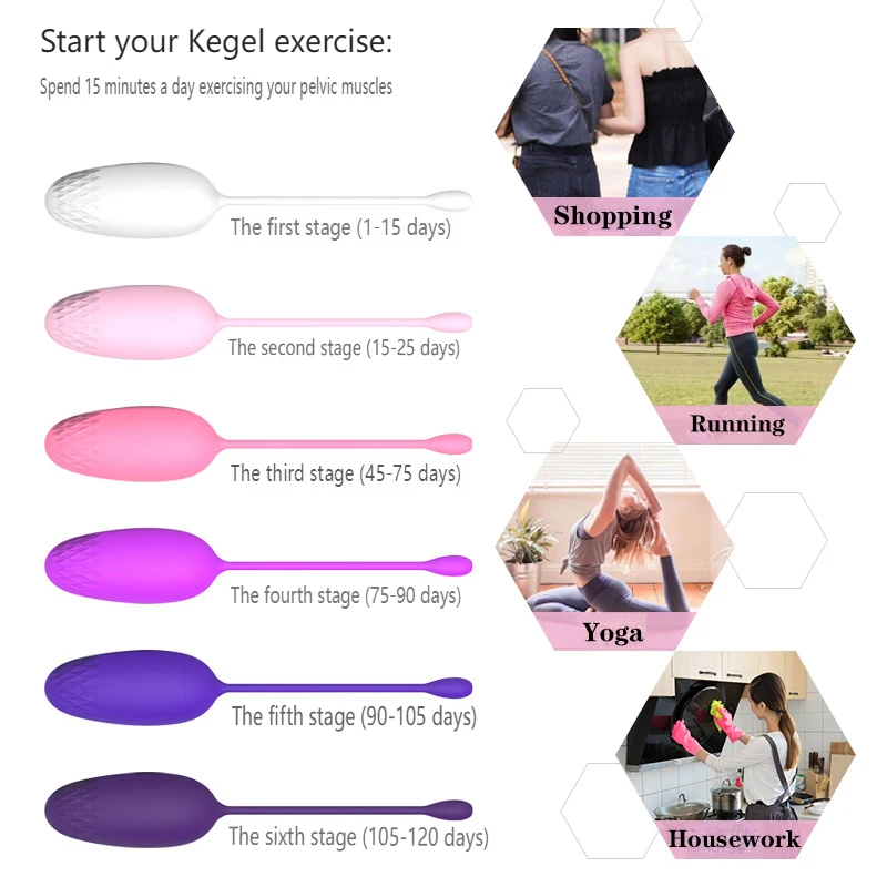 Female Kegel Training Ball with Beads Vaginal Dumbbell Ball Adult Supplies Female Postpartum Pelvic Floor Muscle Rehabilitation