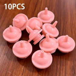 Animal Silicone Feeding Nipples - Pack of 10 for Multi - Use Feeding and Care (Pink size S 10 pcs)