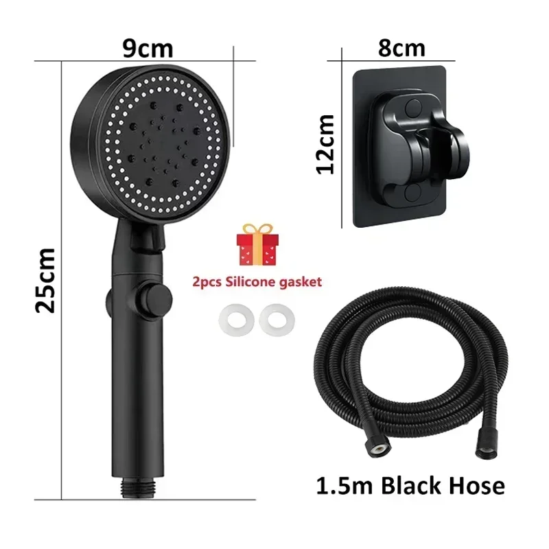 Xiaomi 5 Modes High-Pressure Shower Head Pressure Boost Powerful Bath Artifact Large Water Output Bathroom Handheld Accessories 6