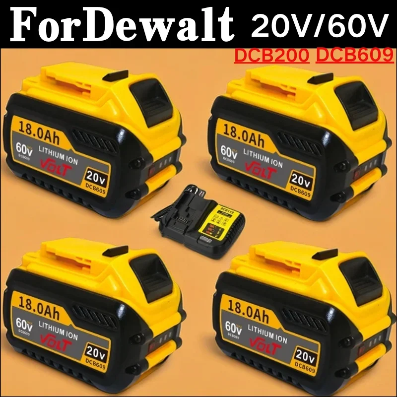 For DEWALT 20V/60V MAX compatible DCB609 DCB547-XJ DCB200 DCB201 DCB609 DCB182,DCB204 Bater&iacute;a for flexvolt 60v max bater