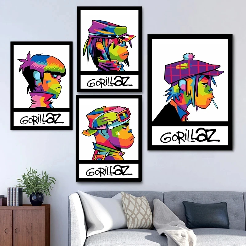 Gorillaz Posters Artwork Music Band Rock Rap Demon Days 2-D Singer