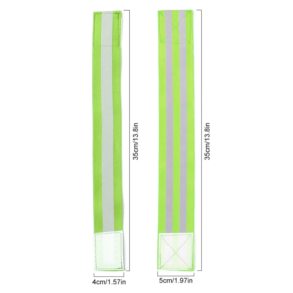 Night Cycling Reflective Band Arm Belt Outdoor Running Safety Reflector Tape Strap Elastic Armband Wristband Ankle Strap 1PCS reflective arm bands