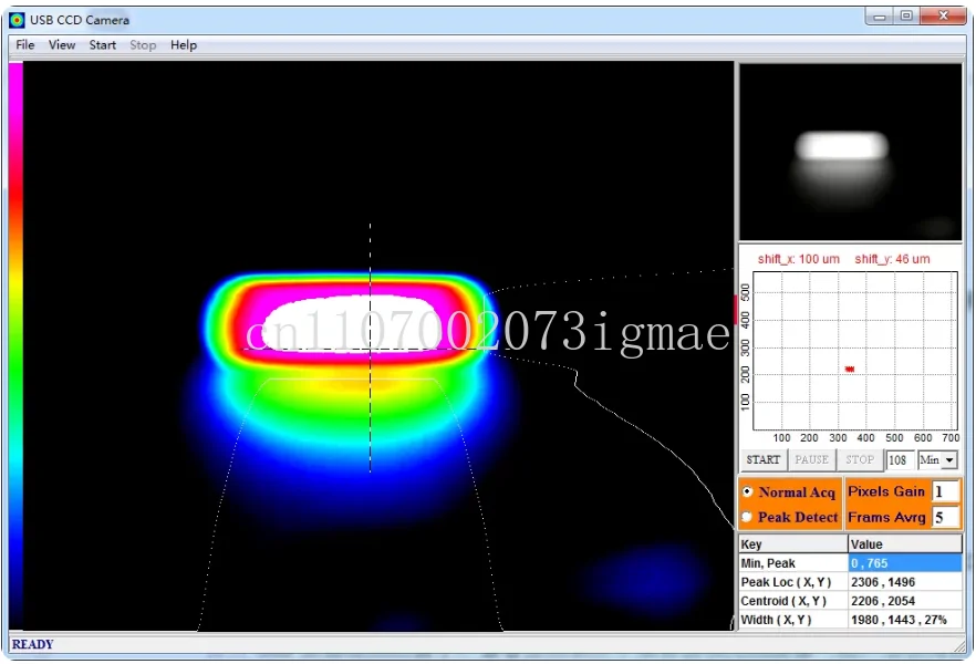 LH-360 가시광선, UV, IR 광선 스팟 크기 및 모양 측정용 레이저 광점 분석기
