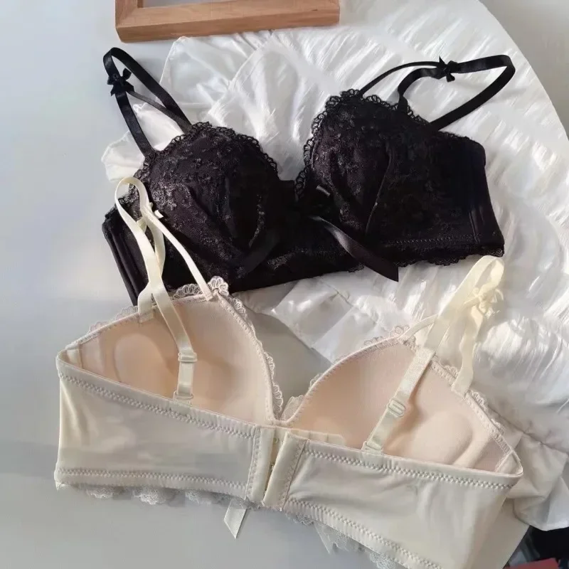 Anti Sagging Bralette Mujer Seamless Bras for Women Sexy Lingerie Korean Push Up Bra Brassiere Black Underwear Cute Korean Style 3